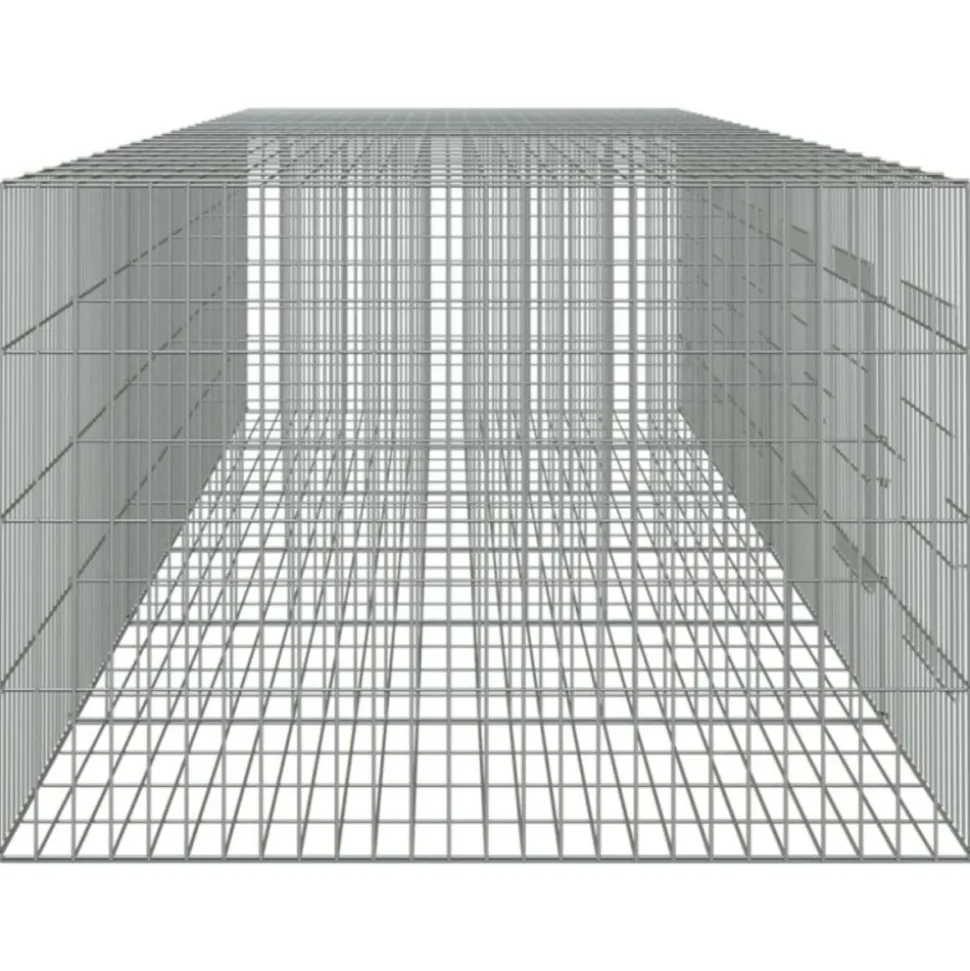 VIDAXL - Cage à lapin 6 panneaux 327x79x54 cm fer galvanisé
