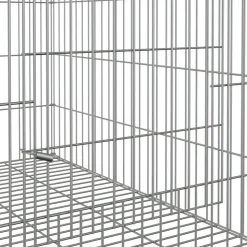 VIDAXL - Cage à lapin 78x54x54 cm fer galvanisé