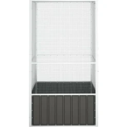 VIDAXL - Cage à oiseaux anthracite 111x107x211,5 cm acier galvanisé