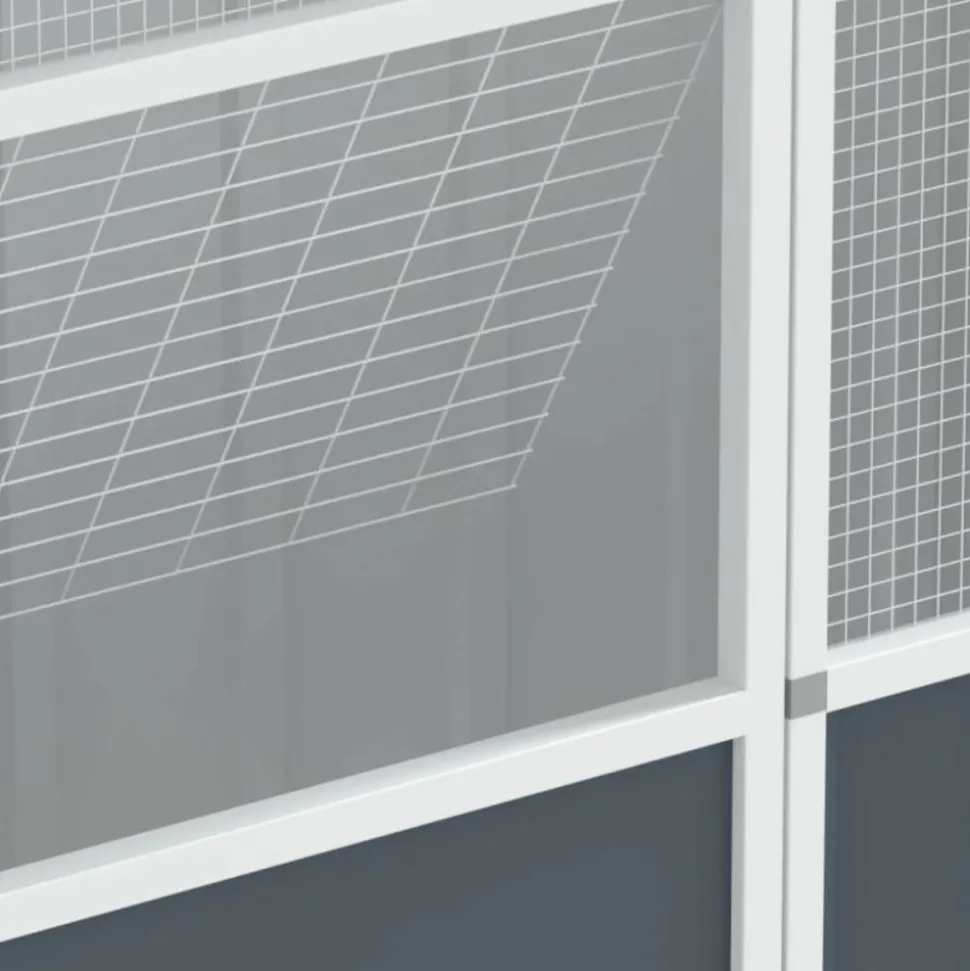 VIDAXL - Cage à oiseaux anthracite 115x78x200 cm acier galvanisé