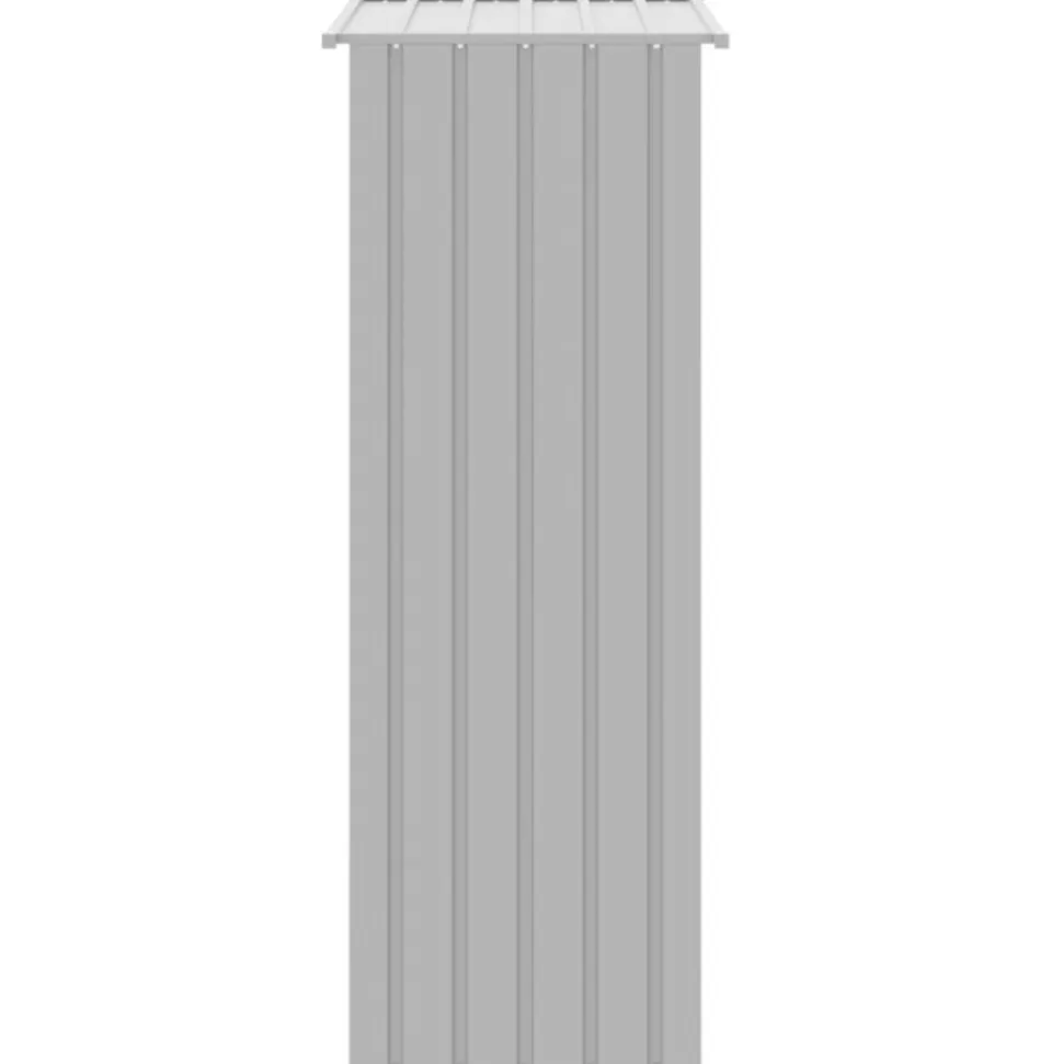 VIDAXL - Cage à oiseaux gris 115x78x200 cm acier galvanisé