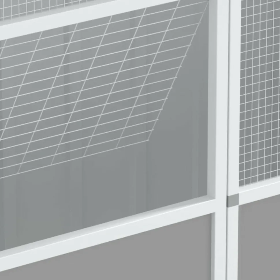 VIDAXL - Cage à oiseaux gris 115x78x200 cm acier galvanisé