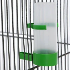 VIDAXL - Cage à oiseaux noir 54 x 54 x 146 cm acier