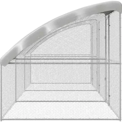 VIDAXL - Cage à poules argent 600 x 200 x 198.5 cm acier galvanisé