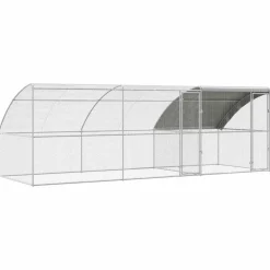 VIDAXL - Cage à poules argent 600 x 200 x 198.5 cm acier galvanisé