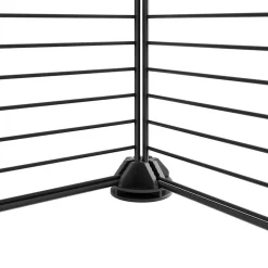 VIDAXL - Cage animaux de compagnie à 12 panneaux et porte noir 35x35 cm