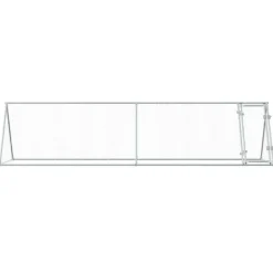 VIDAXL - Cage pour poules argenté 400x105x91 cm acier galvanisé