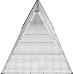 VIDAXL - Clapier anthracite 504,5x80,5x71 cm acier galvanisé
