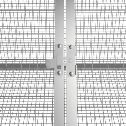 VIDAXL - Clapier anthracite 504,5x80,5x71 cm acier galvanisé