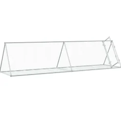 VIDAXL - Clapier argenté 400x105x91 cm acier galvanisé