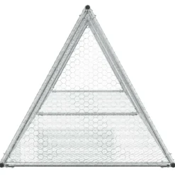 VIDAXL - Clapier argenté 400x105x91 cm acier galvanisé