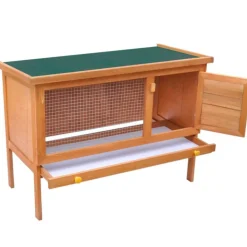 VIDAXL - Clapier d extérieur enclos pour petits animaux 1 niveau bois