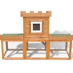 VIDAXL - Clapier large d extérieur avec 1 seule maison