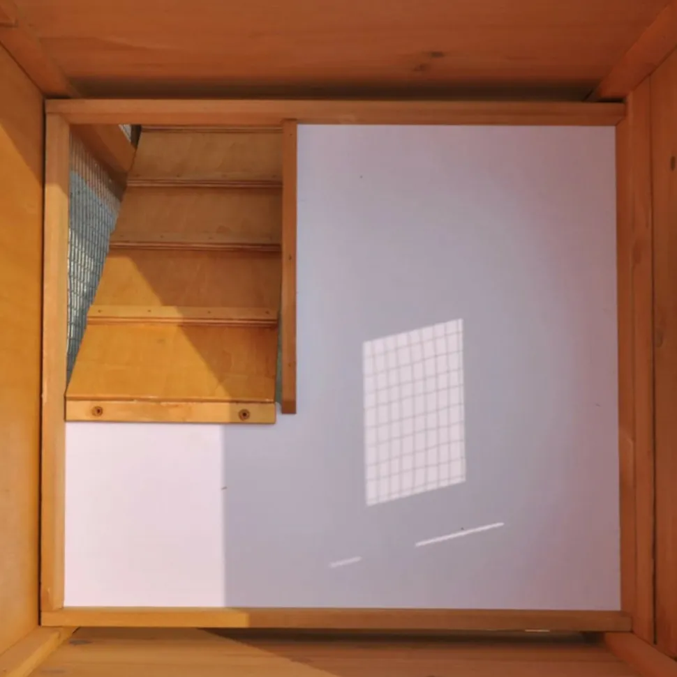 VIDAXL - Clapier large d extérieur avec 1 seule maison