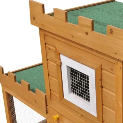 VIDAXL - Clapier large d extérieur avec 1 seule maison