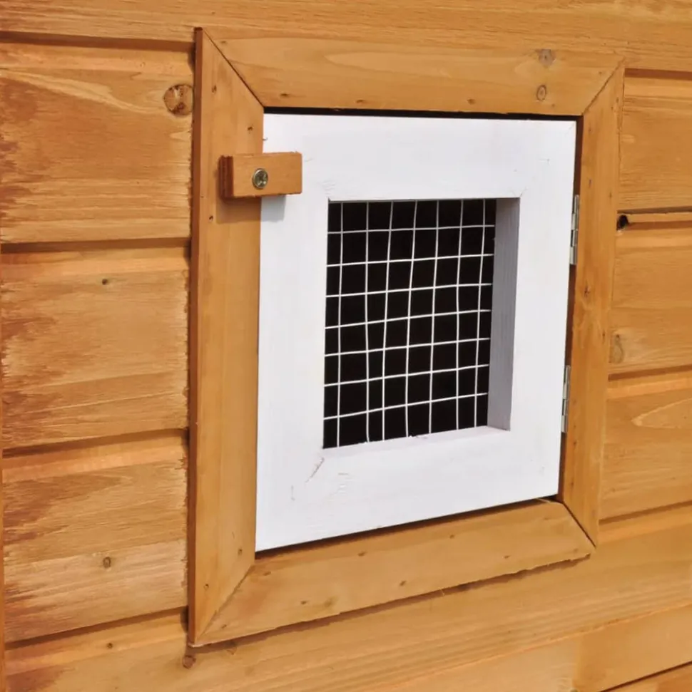 VIDAXL - Clapier large d extérieur avec 1 seule maison