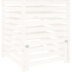 VIDAXL - Composteur blanc 82,5x82,5x99,5 cm bois massif de pin