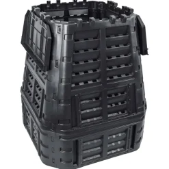 VIDAXL - Composteur de jardin noir 93,3x93,3x113 cm 740 l