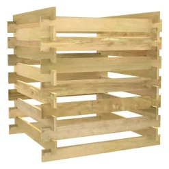 VIDAXL - Composteur de jardin à lattes 90x90x90 cm bois de pin imprégné