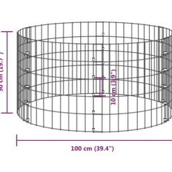 VIDAXL - Composteur de jardin ø100x50 cm acier galvanisé