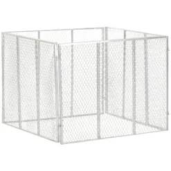 VIDAXL - Composteur de jardin 100x100x77 cm fer galvanisé