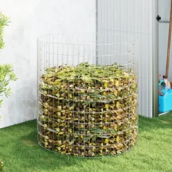 VIDAXL - Composteur de jardin ø100x100 cm acier galvanisé