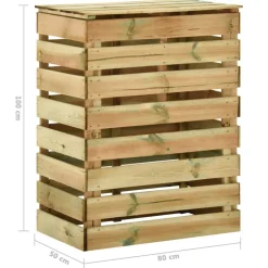 VIDAXL - Composteur de jardin à lattes 4 pcs 80x50x100 cm pin imprégné