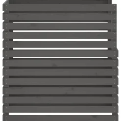 VIDAXL - Composteur gris 100x100x102 cm bois massif de pin