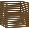 VIDAXL - Composteur marron miel 100x100x102 cm bois massif de pin