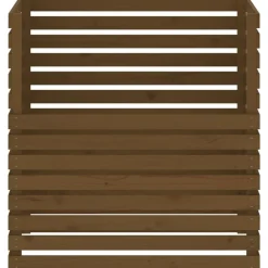 VIDAXL - Composteur marron miel 100x100x102 cm bois massif de pin