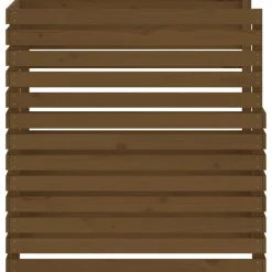 VIDAXL - Composteur marron miel 100x100x102 cm bois massif de pin