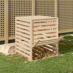VIDAXL - Composteur 82,5x82,5x99,5 cm bois massif de pin