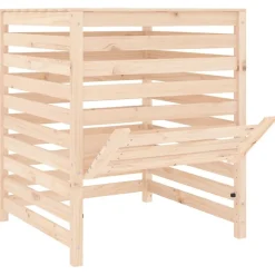 VIDAXL - Composteur 82,5x82,5x99,5 cm bois massif de pin