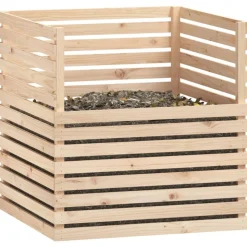 VIDAXL - Composteur 100x100x102 cm bois massif de pin