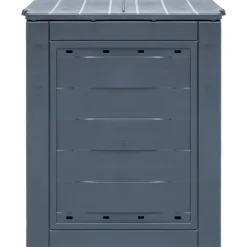 VIDAXL - Composteurs de jardin 2 pcs gris 60x60x73 cm 520 l