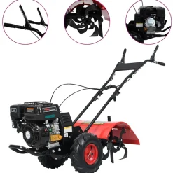 VIDAXL - Cultivateur à essence 6,5 ch 196 cc