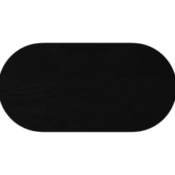 VIDAXL - Dessus de table marron foncé 80x40x4 cm bois chêne massif ovale