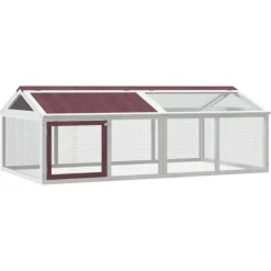 VIDAXL - Enclos animaux moka 200x112,5x74 cm bois massif de pin