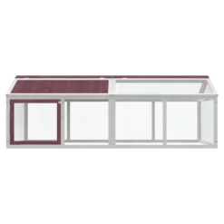 VIDAXL - Enclos animaux moka 200x112,5x74 cm bois massif de pin