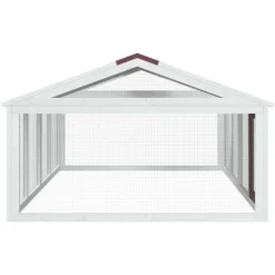 VIDAXL - Enclos animaux moka 200x112,5x74 cm bois massif de pin