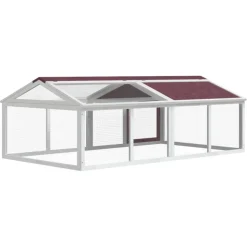 VIDAXL - Enclos animaux moka 200x112,5x74 cm bois massif de pin