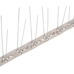 VIDAXL - Ensemble de 20 pointes à 2 rangées contre oiseaux inox 10 m