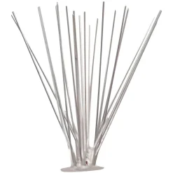 VIDAXL - Ensemble de 10 pointes à 5 rangées contre oiseaux inox 5 m