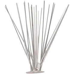 VIDAXL - Ensemble de 40 pointes à 5 rangées contre oiseaux inox 20 m