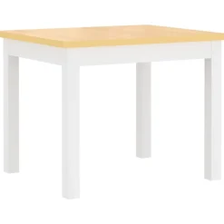 VIDAXL - Ensemble de table et chaises pour enfants 3 pcs blanc et beige