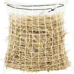 VIDAXL - Filets à foin 2 pcs rond blanc 75x75 cm pp