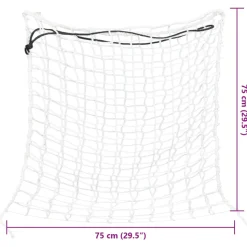 VIDAXL - Filets à foin 2 pcs rond blanc 75x75 cm pp