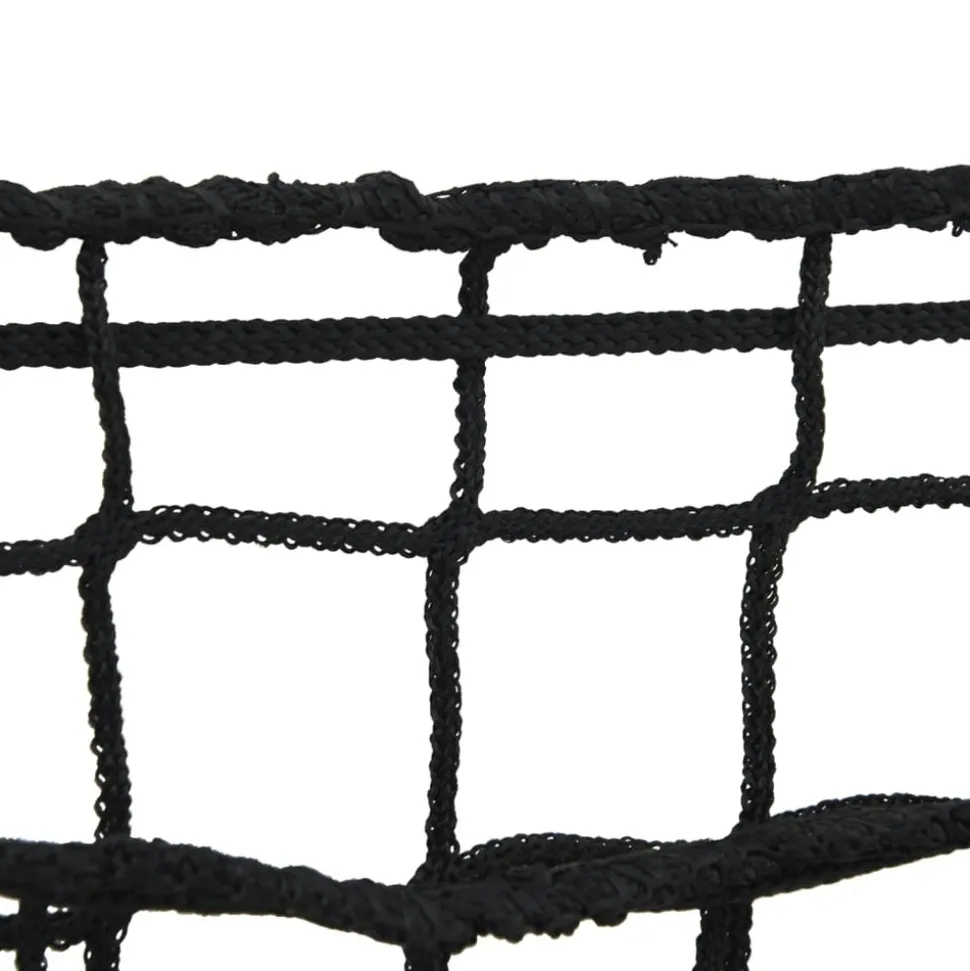 VIDAXL - Filets à foin 2 pcs rond noir 75x75 cm pp