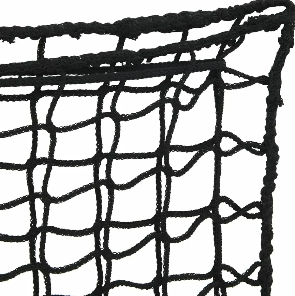 VIDAXL - Filets à foin 2 pcs rond noir 75x75 cm pp