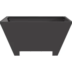 VIDAXL - Foyer en acier carré noir 60x60x30 cm